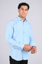 Veshbhoshaa Bluebird Sky Blue Men'S Office Shirt